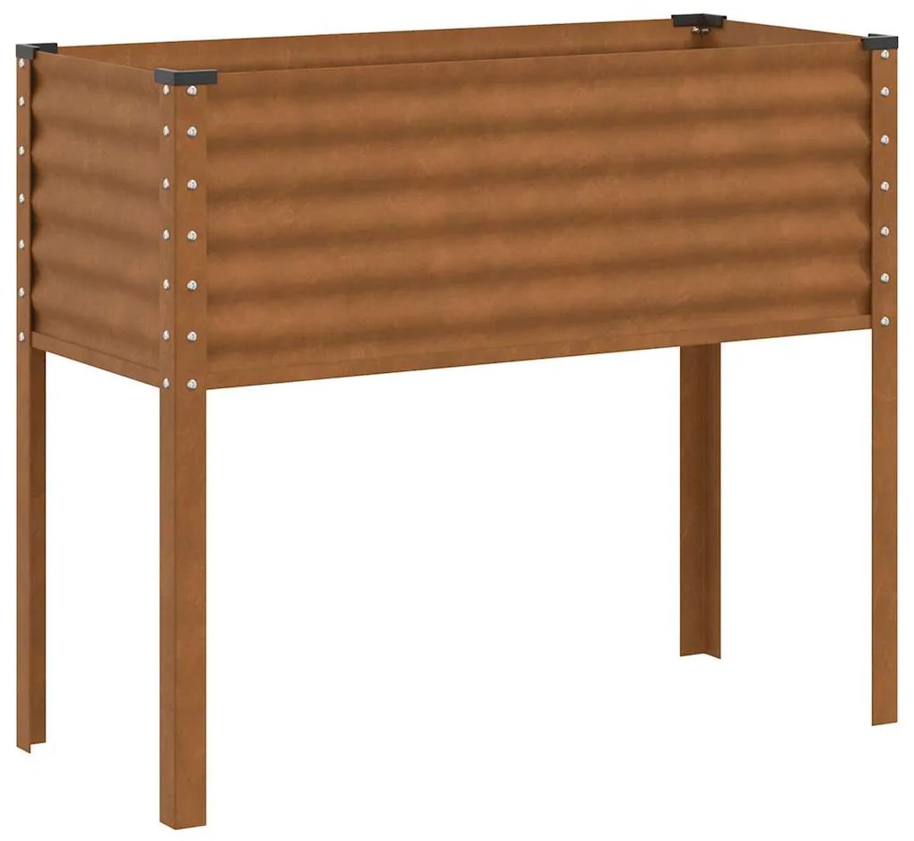 vidaXL Ζαρντινιέρα 100x45x90 εκ. Ατσάλι Σκληρυθέν στον Αέρα