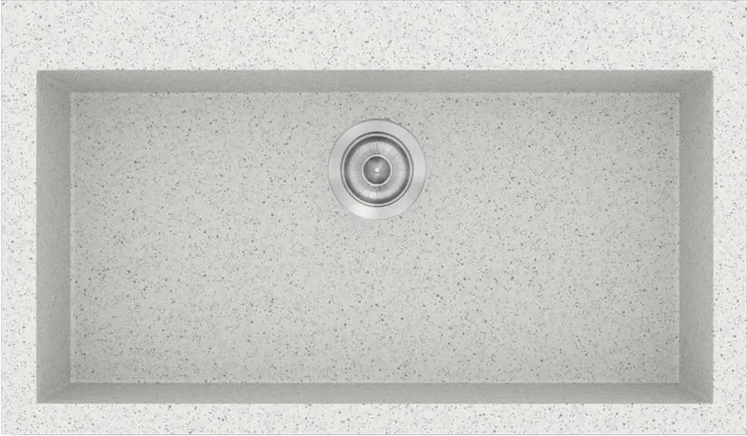 Νεροχύτης Κουζίνας Sanitec Classic 333 Ένθετος 79x50 εκ. Granite White