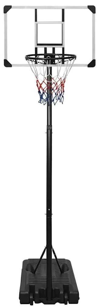 vidaXL Βάση Μπασκέτας Διάφανη 235 - 305 εκ. Πολυανθρακικό