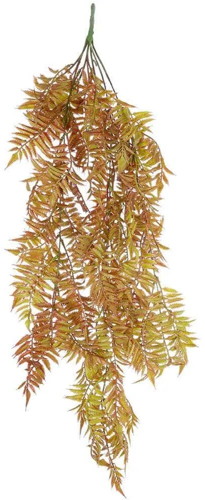 Τεχνητό Κρεμαστό Φυτό Fern 20852 30x14x85cm Beige-Brown GloboStar Πολυαιθυλένιο