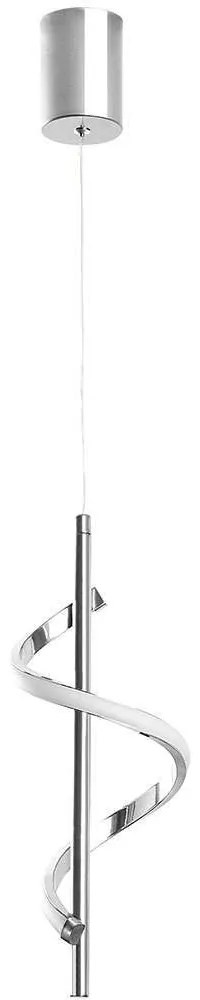 Φωτιστικό Οροφής Likma 119FRS1516 16x16x50/100cm Led 11W 3000K Chrome Opviq