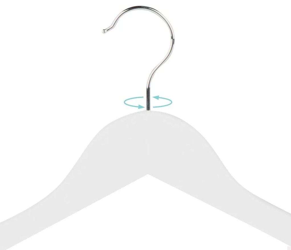 Σετ Kρεμαστρών Max Home Λευκό Ξύλο Χάλυβας 44,5 x 23 x 1 cm 10 Τεμάχια (x6)