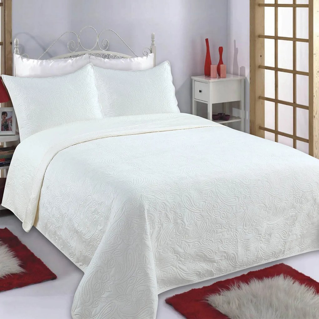 Κουβερλί King Size (Σετ 240x260) Silk Fashion Nx2212 Ivory