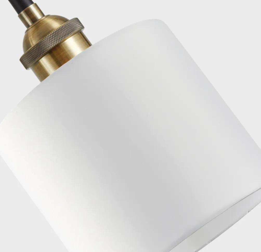 Φωτιστικό Οροφής SE21-BR-10-6BL-SH123 MAGNUM FLEX White, Grey, Brown Shade Pendant+ - Ύφασμα - 77-9031