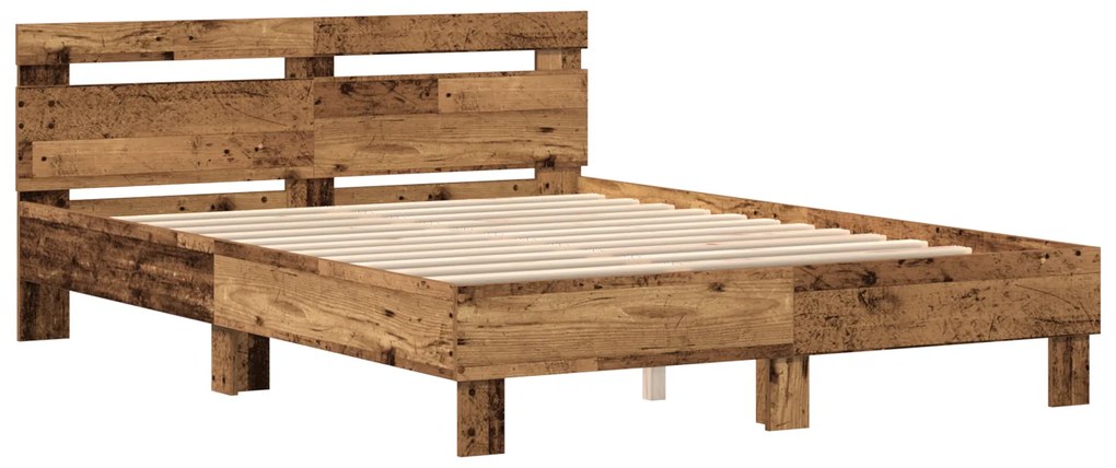 vidaXL Ξύλινο Κρεβάτι Ανακυκλωμένο Ξύλο 150 x 200 εκ. Ανθεκτικό