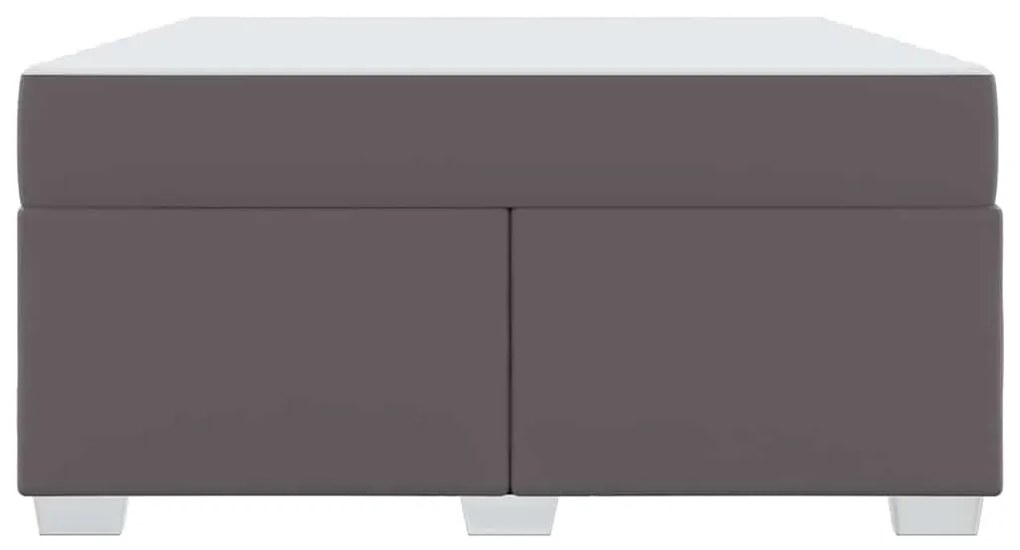 vidaXL Σκελετός Κρεβατιού Γκρι 160 x 200 cm Τεχνητό δέρμα