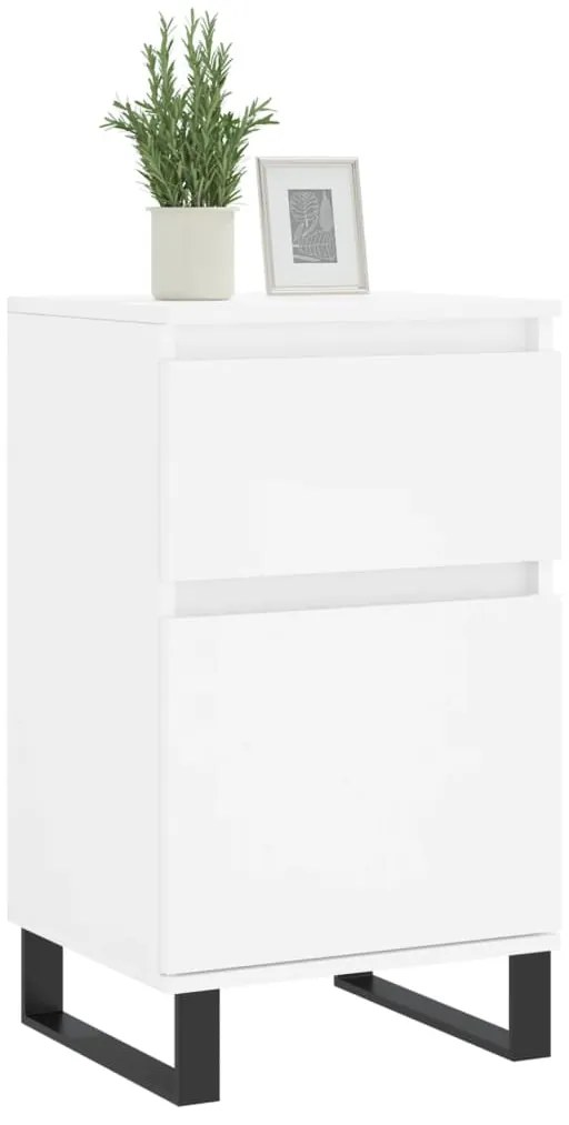 vidaXL Συρταριέρα Λευκή 40 x 35 x 70 εκ. από Επεξεργασμένο Ξύλο