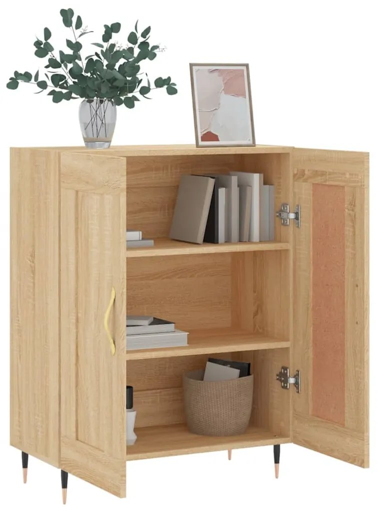 vidaXL Ντουλάπι Sonoma Δρυς 69,5 x 34 x 90 εκ. από Επεξεργασμένο Ξύλο