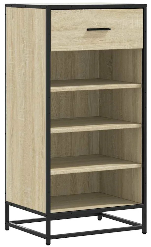 Παπουτσοθήκη Sonoma Δρυς 48x38x97,5 εκ. Επεξεργασμένο Ξύλο - Καφέ
