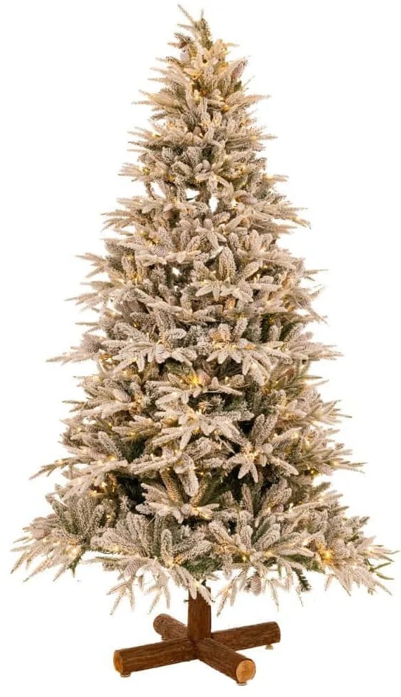 Χριστουγεννιάτικο Δέντρο Pre-Lit Snowy Jersey Pine Με Λαμπάκια 90551 180cm (2317tips) White