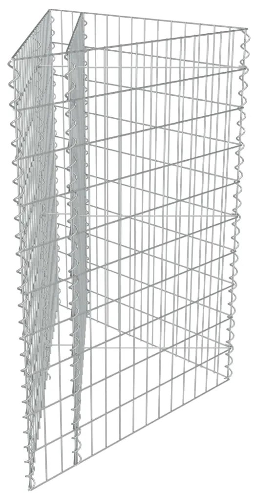 vidaXL Συρματοκιβώτιο-Γλάστρα Υπερυψωμένη 75x75x50 εκ. Γαλβ. Χάλυβας