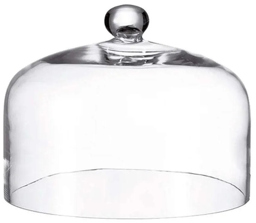 Καπάκι Γυάλινο Cupola 217.042619 29x22cm Clear Leonardo Γυαλί