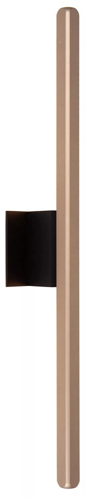 Φωτιστικό Επίτοιχο Lucide 23272-11-96 BRAGA Καφετί (Coffee)|Μαύρο Ματ (Black Mat) 2700 K