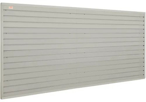 VEVOR Slatwall Panels, 4 ft x 1 ft Gray Garage Wall Panels 12&quot;H x 48&quot;L (Set of 8 Panels), Heavy Duty Garage Wall Organizer Panels Display for Retail Store, Garage Wall, and Craft Storage Organization
