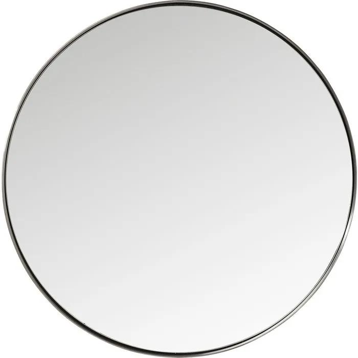 Καθρέφτης Τοίχου Στρογγυλός Ανοξείδωτος 100x5x100εκ - Ασημί