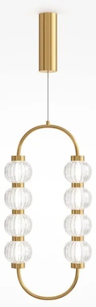 Κρεμαστό Φωτιστικό Οροφής LED 16W Χρυσό Γυαλί Amulet MOD555PL-L11G3K Maytoni MOD555PL-L11G3K Χρυσό