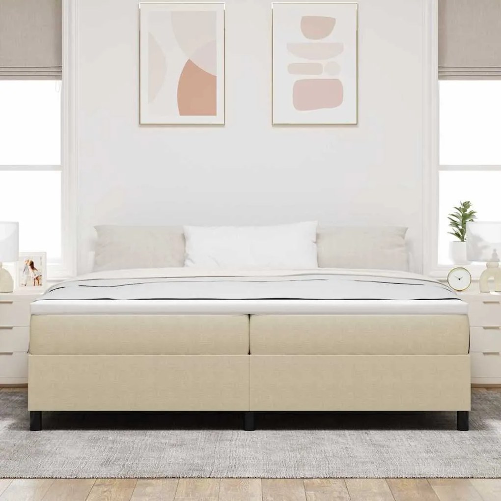 vidaXL Κρεβάτι με ελατήρια Γκρι Πράσινο 200 x 200 cm Βελούδο