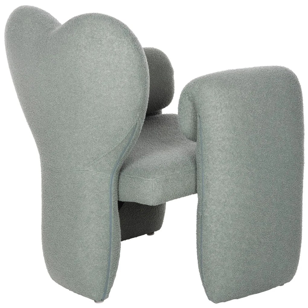 Πολυθρόνα HARTT C9777.07 Φυστικί Teddy Ύφασμα 84x74x87Yεκ. 84x74x87 εκ.