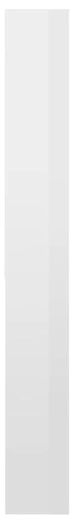 Ντουλάπι Πλυντηρίου Γυαλιστερό Λευκό 64 x 24 x 190 εκ.