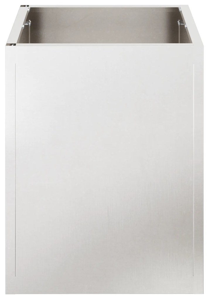 vidaXL Γλάστρα Κήπου Ασημί 50 x 32 x 40 εκ Ανοξείδωτο ατσάλι