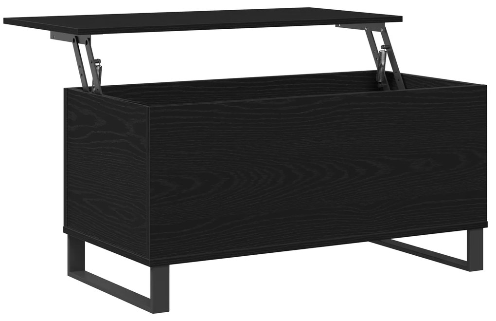 vidaXL Τραπεζάκι Καφέ Μαύρης Βελανιδιάς 90x44.5x45 εκ. Επεξεργασμένο Ξύλο