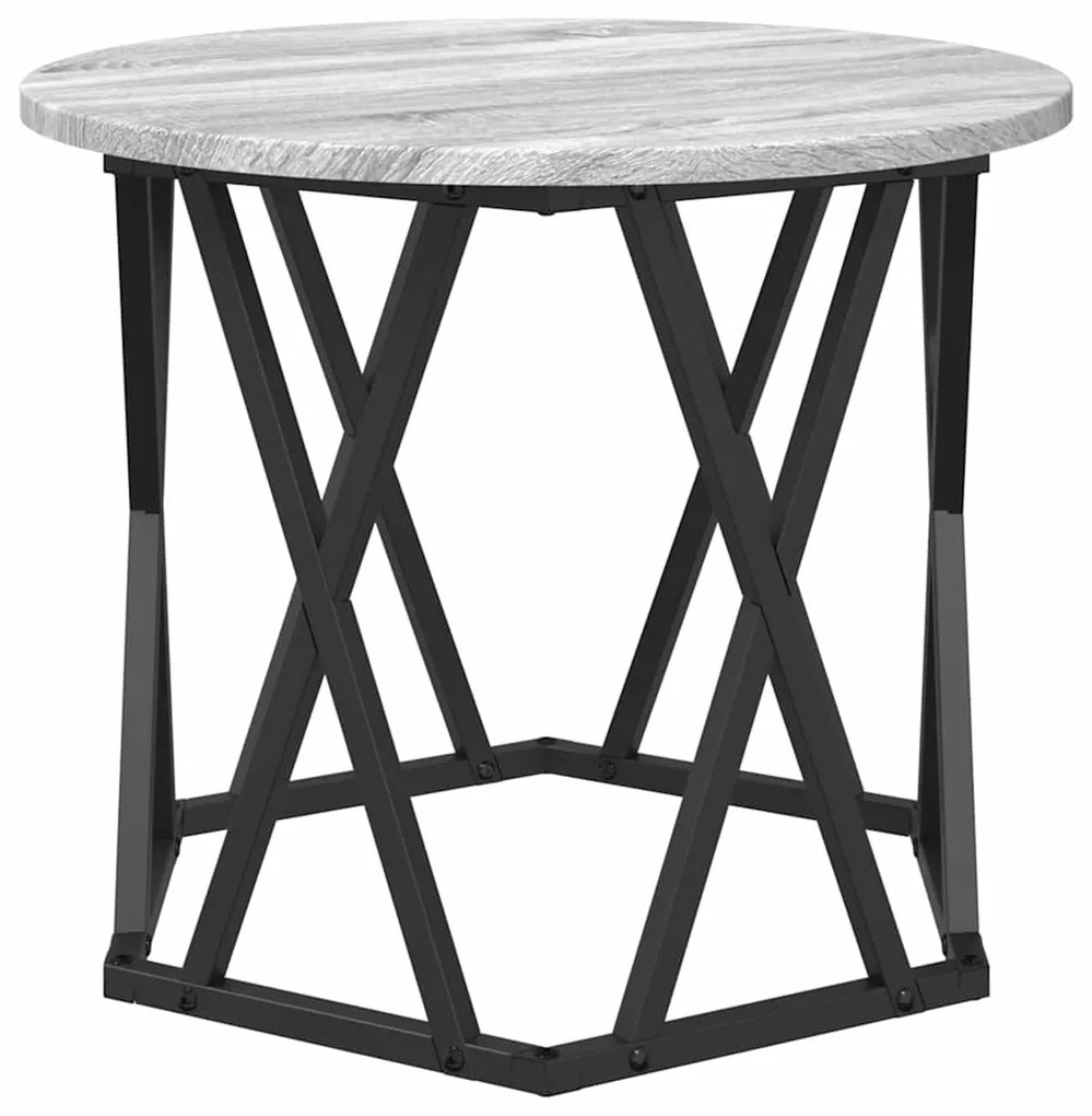 vidaXL Τραπεζάκι Πλευράς 2 pcs Γκρι sonoma 50 x 50 x 40 cm