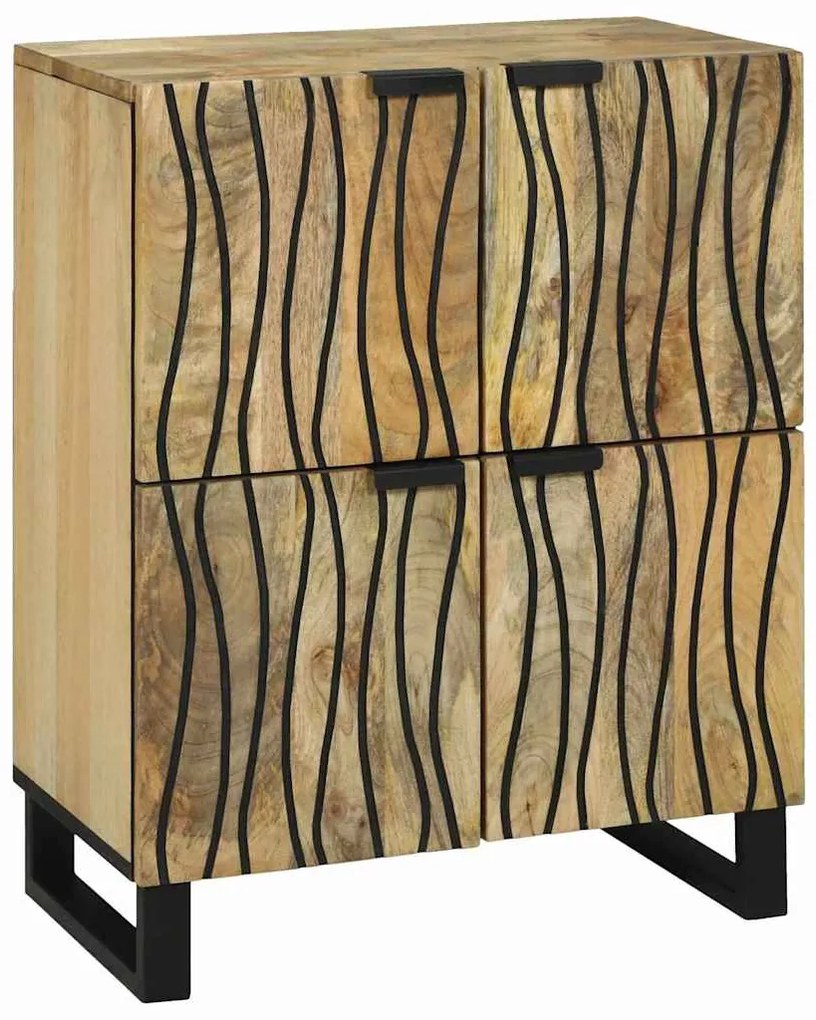 vidaXL Πλαϊνό Γραφείο Καφέ 60 x 33 x 75 cm Μασίφ ξύλο μάνγκο