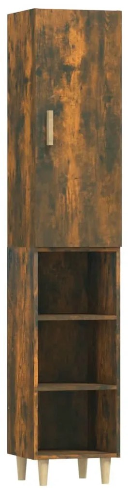 vidaXL Ντουλάπι Καπνιστή δρυς 34,5x34x180 εκ. από Επεξεργασμένο Ξύλο