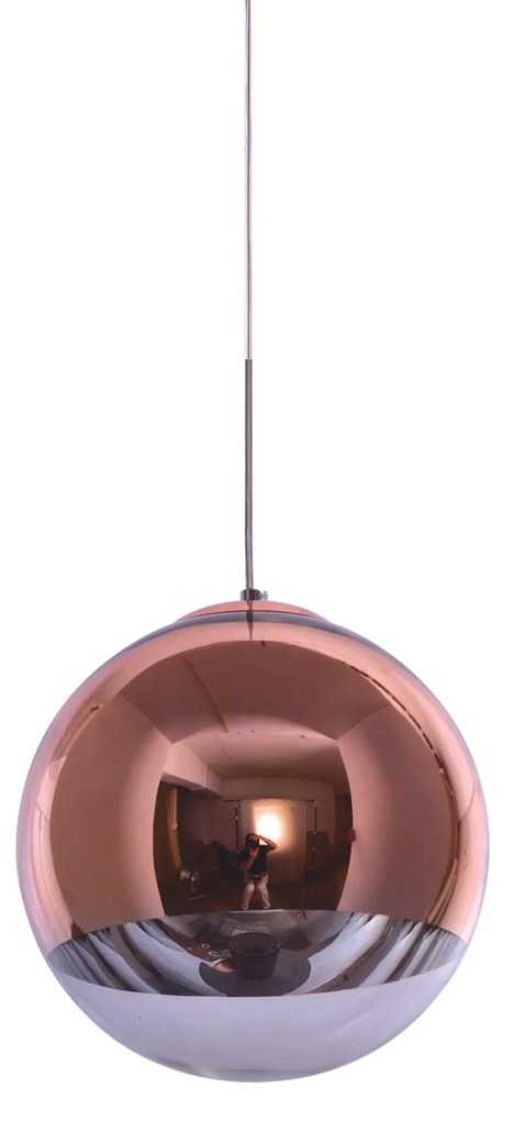 SE3130-1-COP ALESSIA PENDANT COPPER-CLEAR GLASS 1Z1