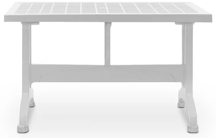 Τραπέζι πολυπροπυλενίου Callan Megapap χρώμα λευκό 140x80x73εκ.