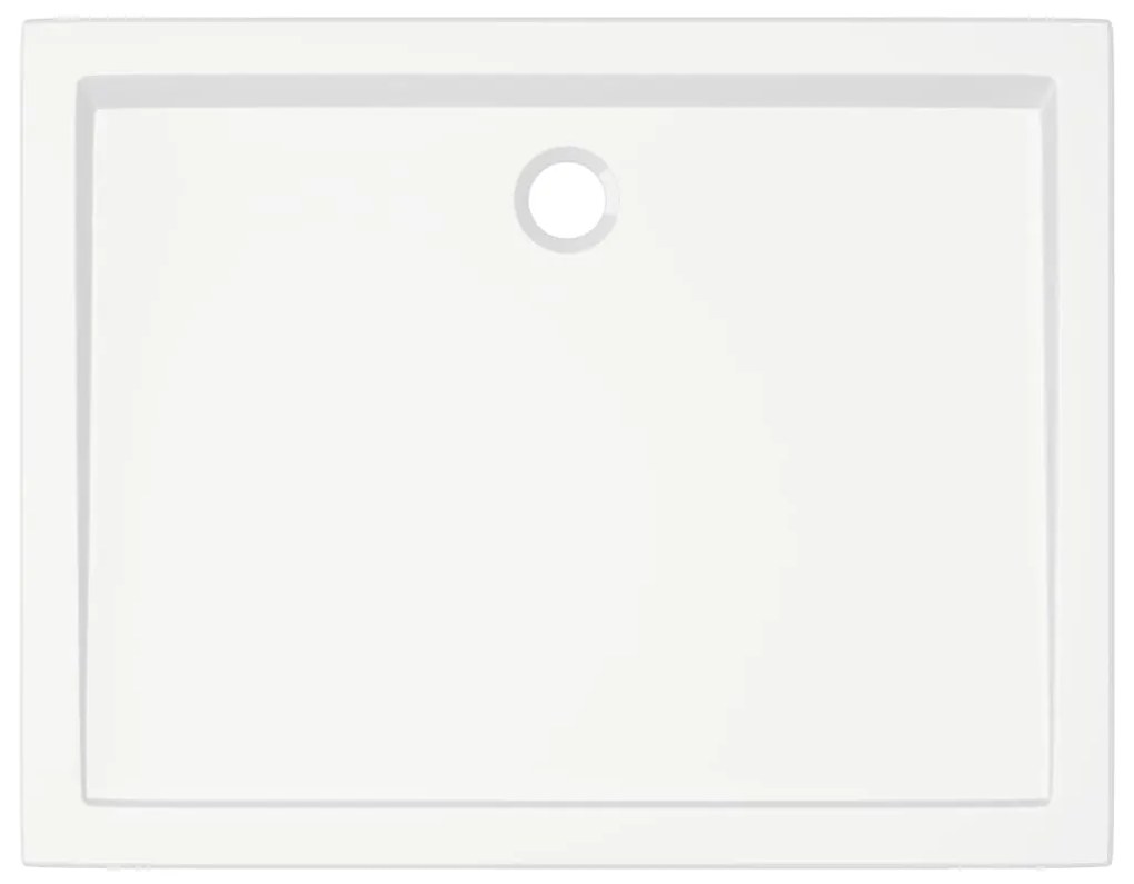 vidaXL Βάση Ντουζιέρας Ορθογώνια Λευκή 70x90 εκ. από ABS