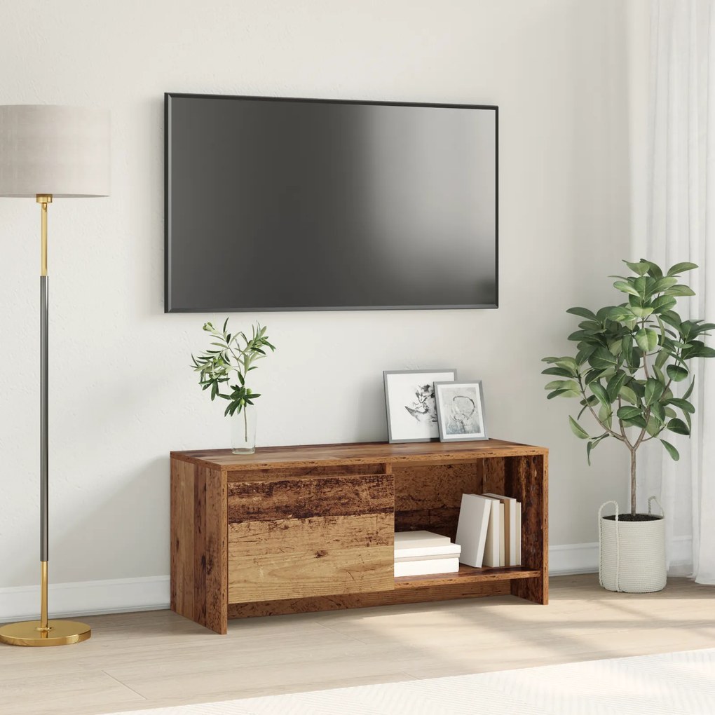 vidaXL Βάση TV Παλιό ξύλο Επεξεργασμένο ξύλο