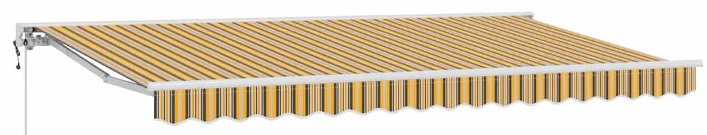 vidaXL Σκηνίτσα Αναδιπλούμενη Κίτρινο και Γκρί 400 x 200 cm