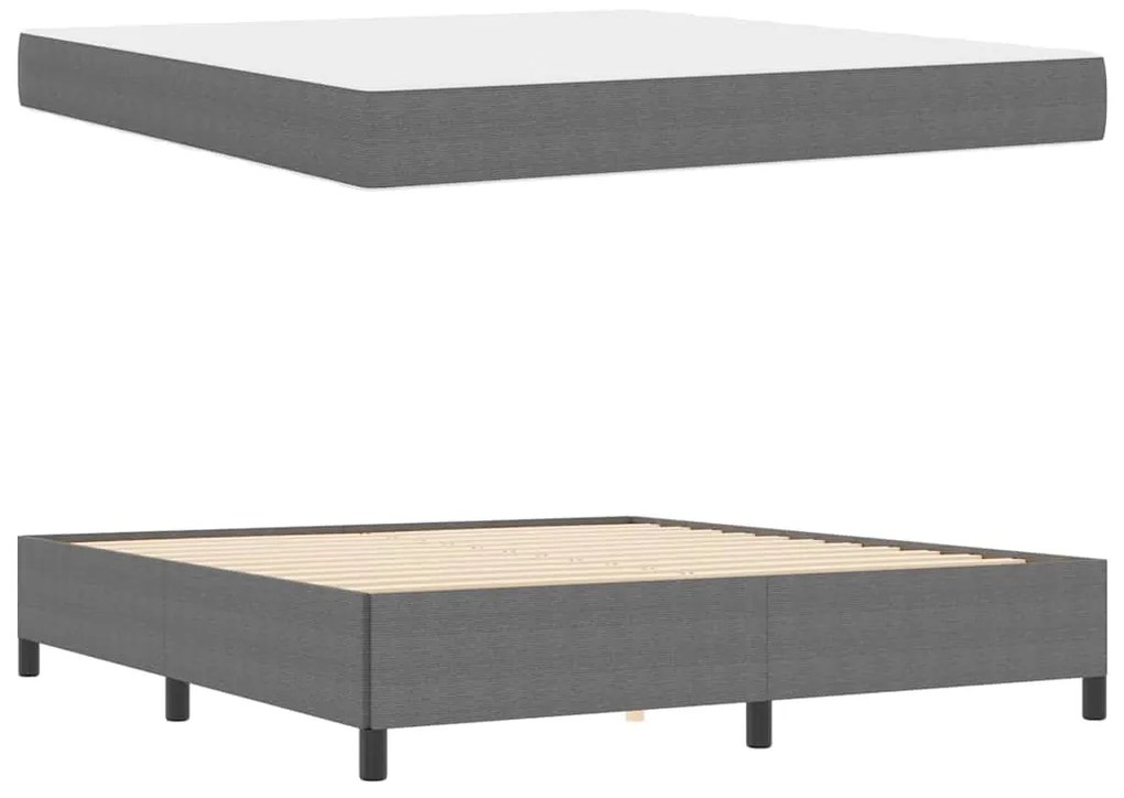 vidaXL Σκελετός Κρεβατιού Άλλο Ανοιχτό γκρι 180 x 200 cm Βελούδο