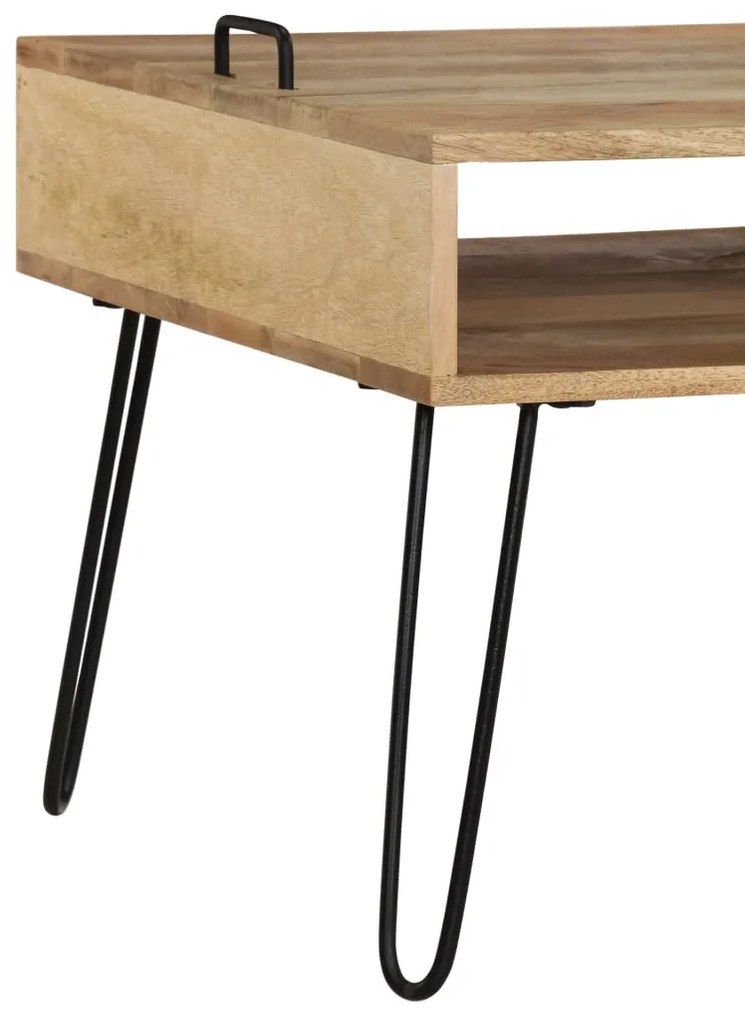 vidaXL Έπιπλο Τηλεόρασης 110 x 35 x 45 εκ. από Μασίφ Ξύλο Μάνγκο