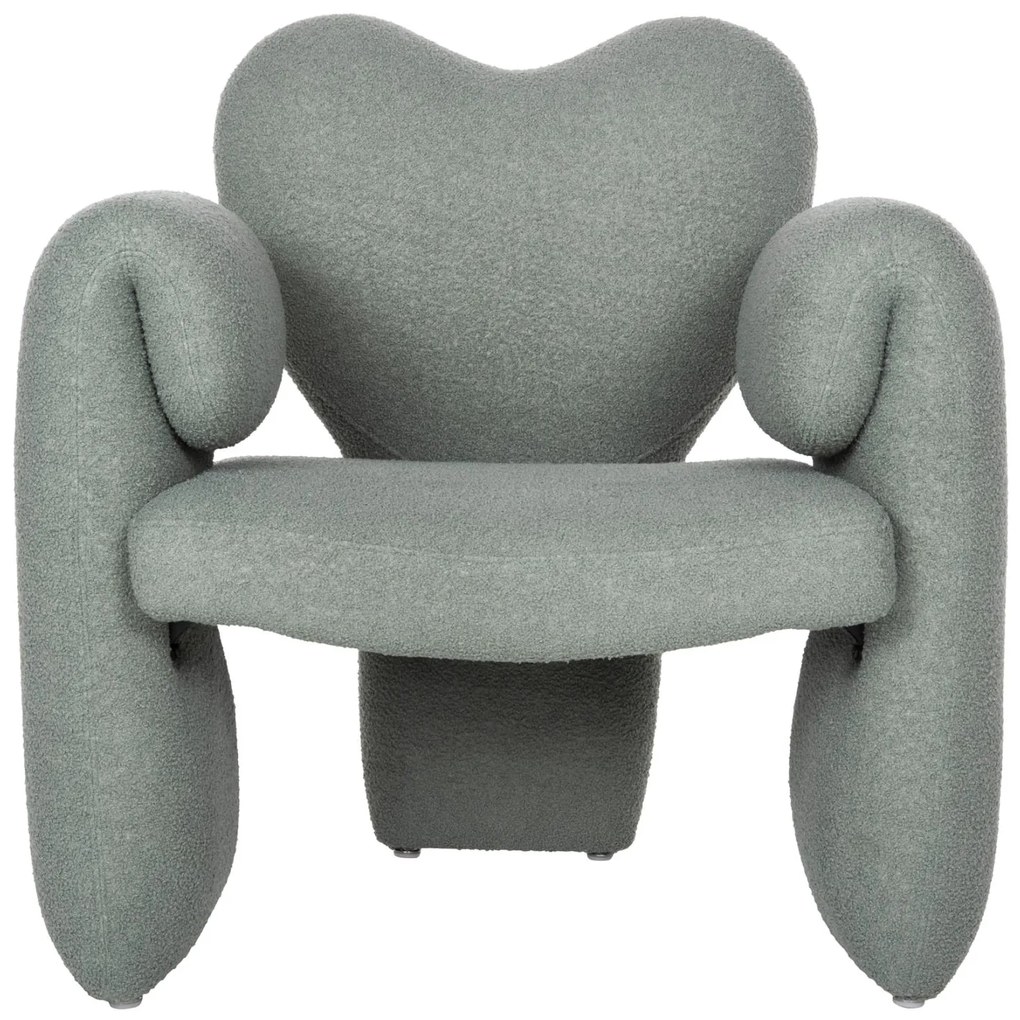 Πολυθρόνα HARTT C9777.07 Φυστικί Teddy Ύφασμα 84x74x87Yεκ. 84x74x87 εκ.
