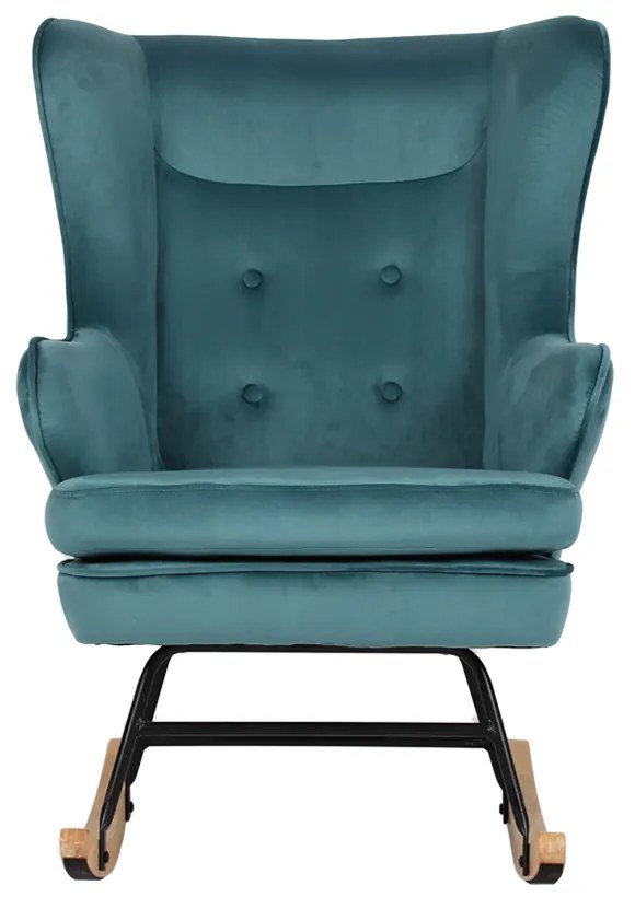 ROCKER ΠΟΛΥΘΡΟΝΑ ΚΟΥΝΙΣΤΗ ΣΜΑΡΑΓΔΙ 71x86xH102cm - 01-3275