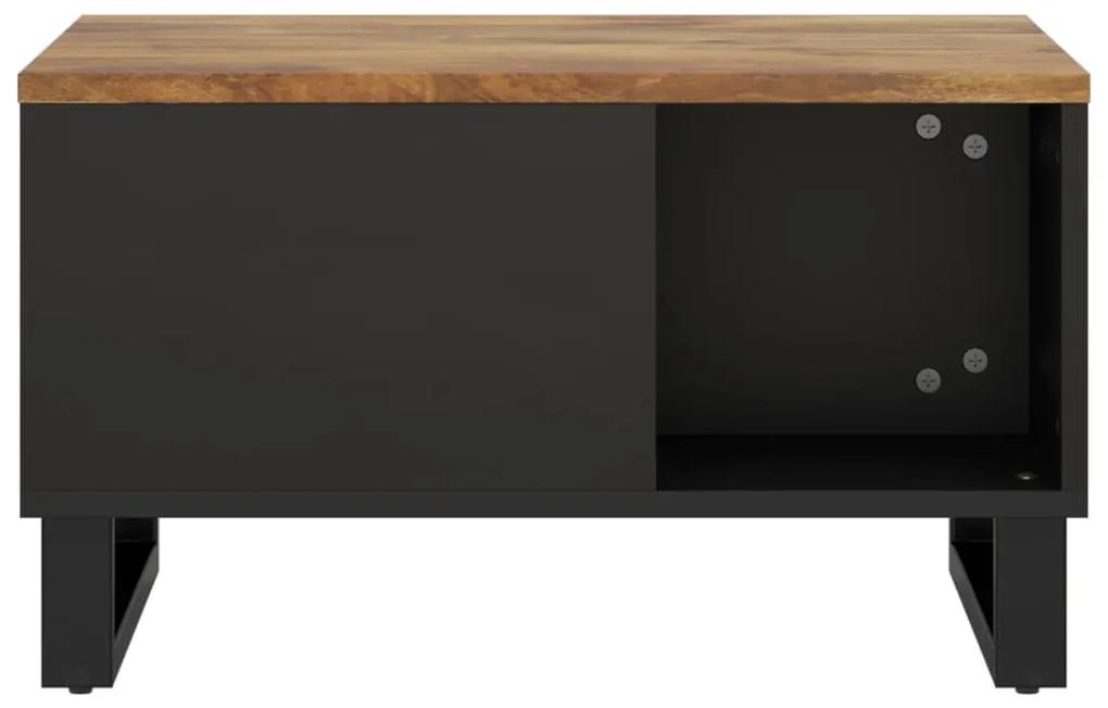 Τραπεζάκι Σαλονιού 60 x 50 x 35 εκ. από Μασίφ Ξύλο Μάνγκο - Καφέ