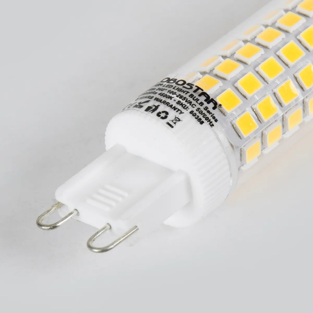 GloboStar 60388 Λάμπα LED G9 8W 1128lm 360° AC 220-240V IP20 Φ1.86 x Υ7.5cm Φυσικό Λευκό 4500K - 3 Years Warranty - 60388