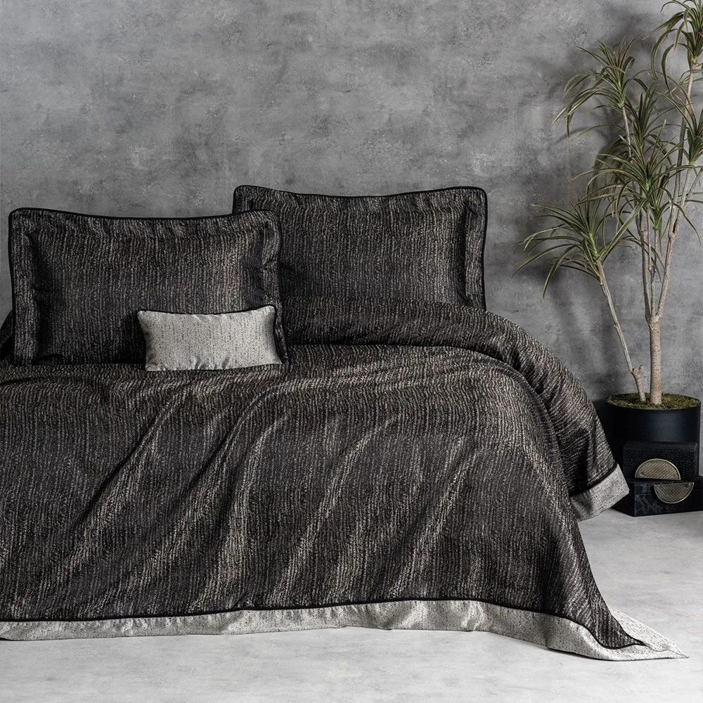 Κουβερλί Vivian 129CTN9514 (Σετ 4τμχ) Grey L'Εssentiel Maison Queen Size 260x250cm Πολυέστερ