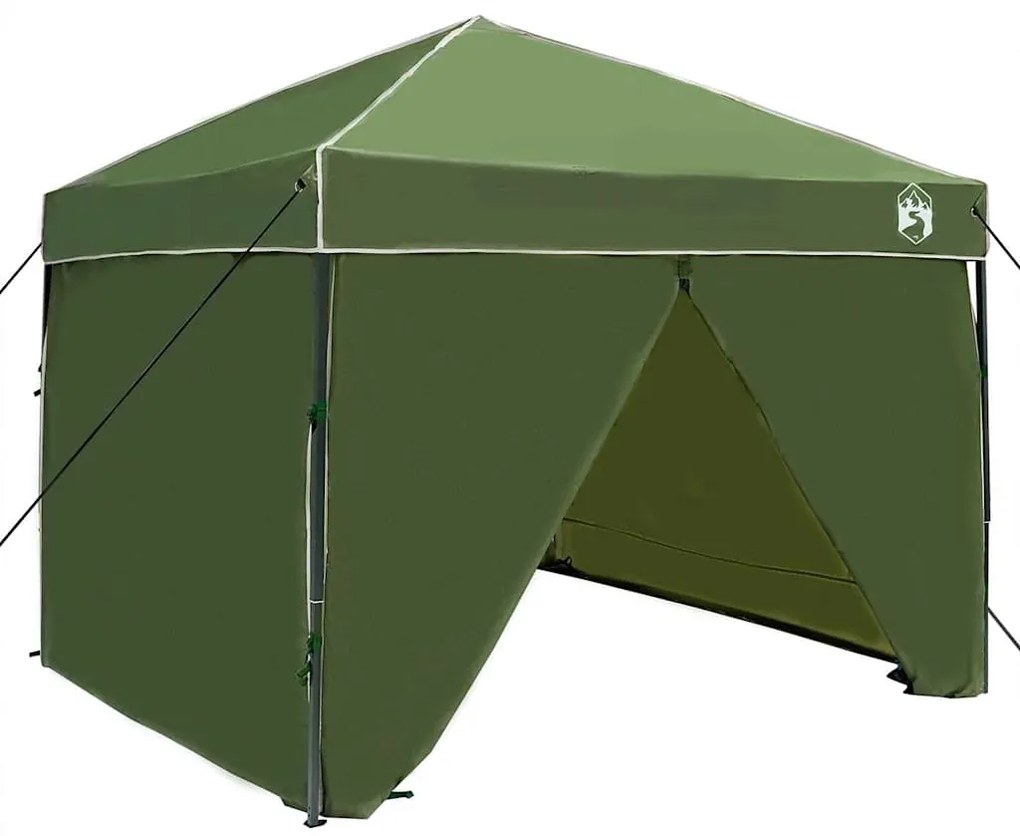vidaXL Σκηνή Canopy Pop-up Πράσινο 250 x 250 cm ύφασμα