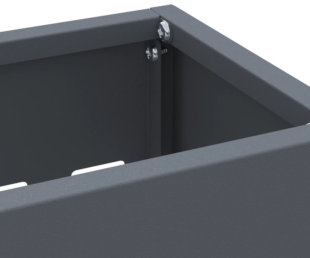 vidaXL Βάση Ομπρέλας Ανθρακί - 28x12x41 εκ Ατσάλι