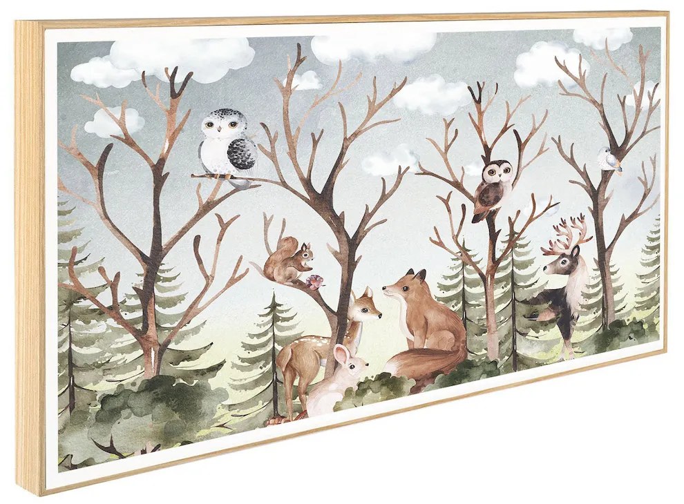 Παιδικό Κάδρο Ζώα του Δάσους KDP3 30x60cm