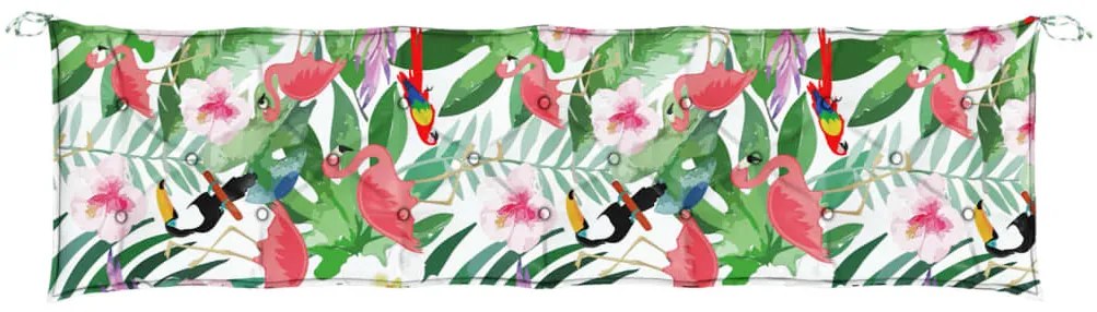 vidaXL Μαξιλάρι Πάγκου Κήπου Πολύχρωμο 200 x 50 x 7 εκ. Υφασμάτινο