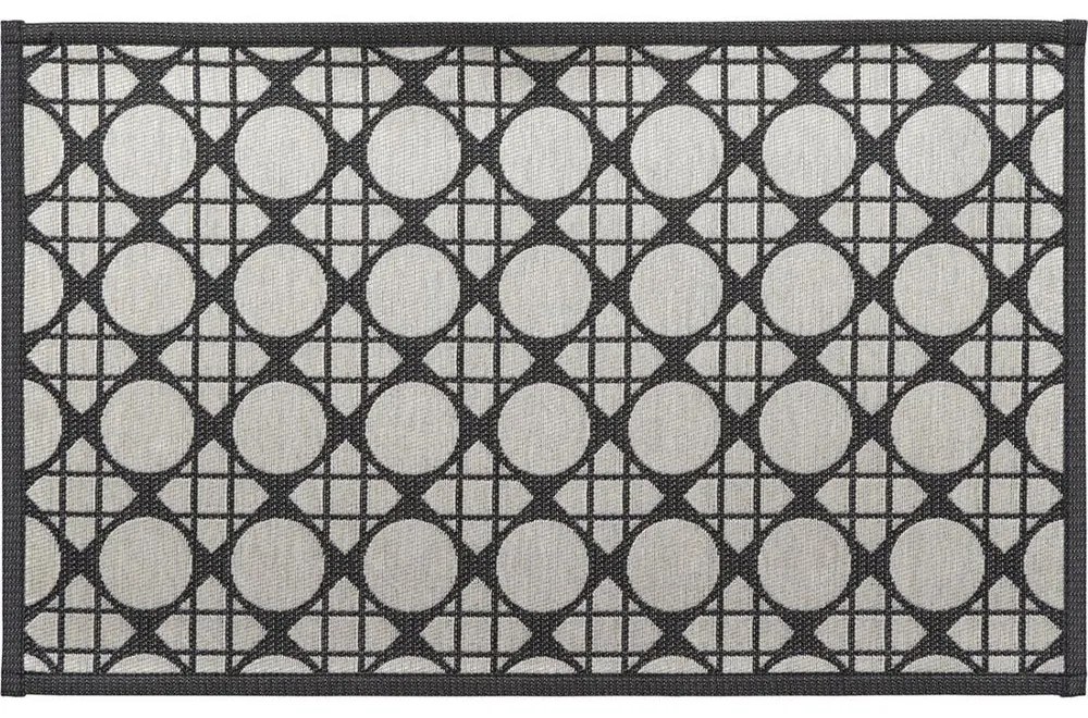 Χαλάκι Κουζίνας 05.470081086 Black-Beige 45X80 Πολυέστερ