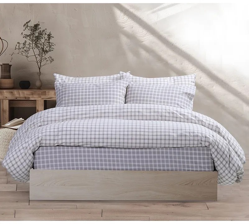 Σετ παπλωματοθήκη Υπερδιπλη 240x230 Extend Grey 5205495598420