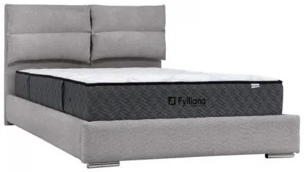 ΔΙΠΛΟ ΚΡΕΒΑΤΙ Fylliana Andros ΓΚΡΙ ΧΡΩΜΑ 175x214x115εκ (160x200) 887-225-020