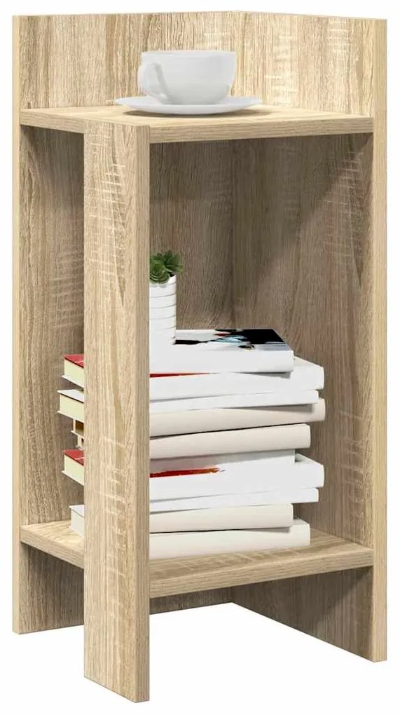 Τραπεζάκια 2 τεμ. με ράφι Sonoma Δρυς 25,5x27x60 εκ.