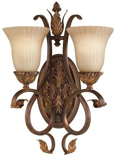 Απλίκα Φωτιστικό Τοίχου 2xE27 Καφέ Sonoma Valley FE-SONOMAVALLEY2 Elstead Lighting-FE-SONOMAVALLEY2-Καφέ FE-SONOMAVALLEY2