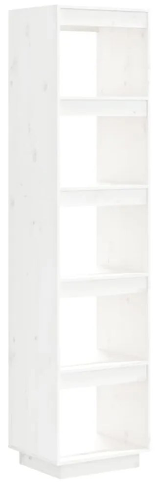 vidaXL Βιβλιοθήκη/Διαχωριστικό Χώρου Λευκό 40x35x167 εκ. Μασίφ Πεύκο